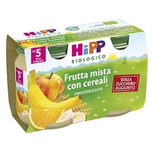 HIPP BIO HIPP BIO OMOGENEIZZATO FRUTTA MISTA CON CEREALI 2X125 G - pharmaonline24.it