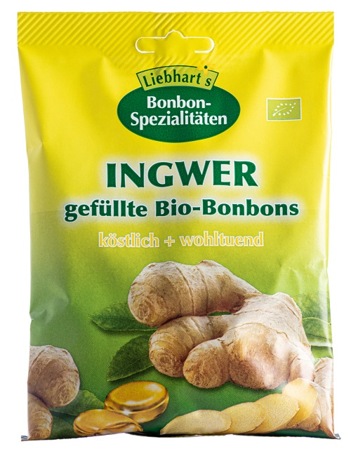 BONBONS ZENZERO BIO 100 G 18 CARAMELLE RIPIENE - pharmaonline24.it