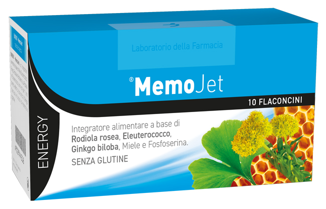 LABORATORIO DELLA FARMACIA MEMO JET 10 FLACONCINI 10 ML LINEA ENERGY - pharmaonline24.it