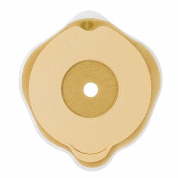 PLACCA PIANA FLEXIMA KEY 50 MM CON PROTETTORE CUTANEO IDROCOLLOIDALE E FLANGIA 5 PEZZI - pharmaonline24.it