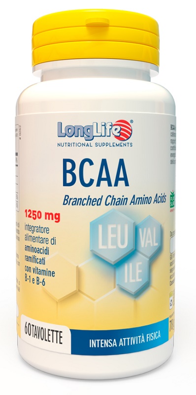 LONGLIFE BCAA 1250 MG 60 TAVOLETTE - pharmaonline24.it
