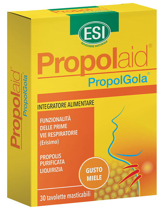 ESI PROPOLAID TAVOLETTE GOLA MIELE 30 TAVOLETTE - pharmaonline24.it