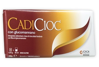 CADICIOC TAVOLETTA FONDENTE CON GLUCOMANNANO 100 G - pharmaonline24.it