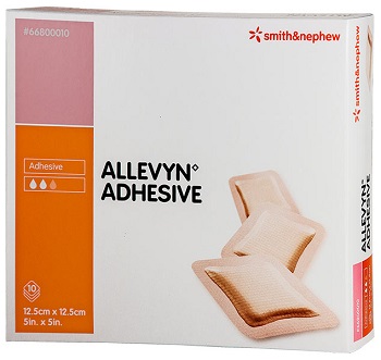 MEDICAZIONE IDROCELLULARE STERILE ALTAMENTE ASSORBENTE ADESIVA IN SCHIUMA DI POLIURETANO 12,5X12,5CM 10 PEZZI - pharmaonline24.it