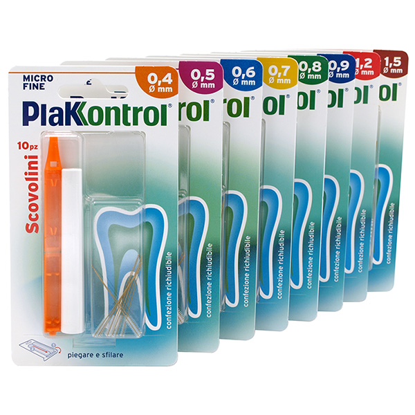 PLAKKONTROL MINIGRIP SCOVOLINO 0,6 MM 10 PEZZI - pharmaonline24.it