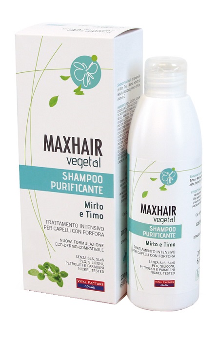 MAXHAIR VEGETAL SHAMPOO PURIFICANTE 200 ML - pharmaonline24.it