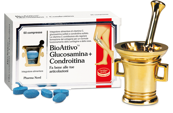BIOATTIVO GLUCOSAMINA + CONDROITINA 60 COMPRESSE - pharmaonline24.it