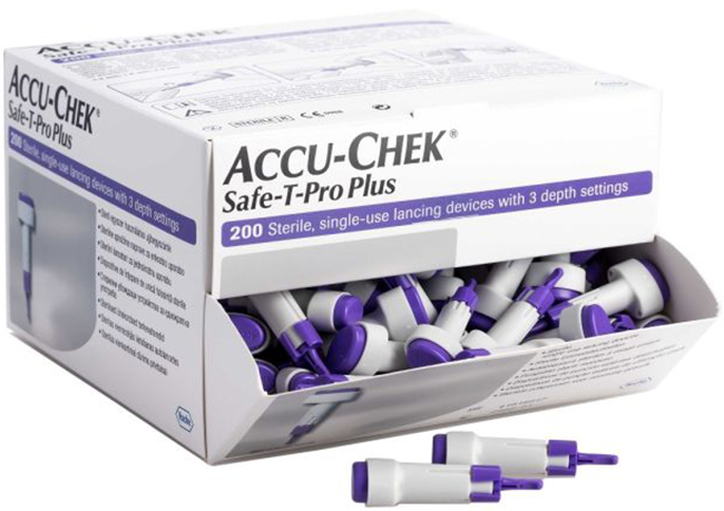 LANCETTE PUNGIDITO ACCU-CHEK SAFE T PRO PLUS PD 200 PEZZI - pharmaonline24.it