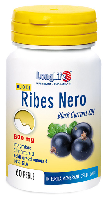 LONGLIFE OLIO RIBES NERO 60 PERLE DI GELATINA - pharmaonline24.it