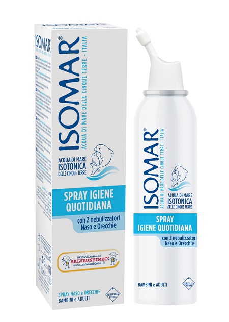 SOLUZIONE ACQUA DI MARE ISOMAR SPRAY IGIENE QUOTIDIANA 100 ML - pharmaonline24.it