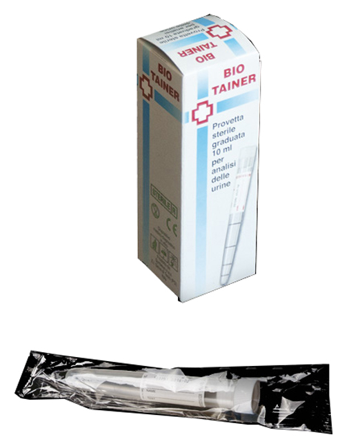 BIO TAINER PROVETTA STERILE PER URINA 10 ML - pharmaonline24.it