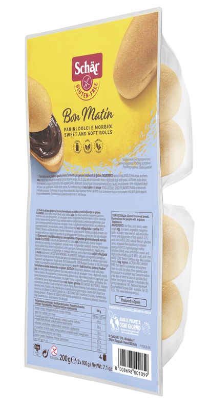 SCHAR BON MATIN PANINI DOLCI E MORBIDI SENZA LATTOSIO 2 PEZZI DA 100 G - pharmaonline24.it