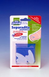 SEPARADITA ANATOMICO PER PIEDE REALIZZATO IN GEL DI SILICONE BIANCO SEMITRASPARENTE SAGOMATO IGIENEPIEDE 2 PEZZI - pharmaonline24.it