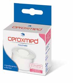 CEROTTO ADESIVO IN ROCCHETTO CEROXMED IN TESSUTO NON TESSUTO AERATO IPOALLERGENICO BIANCO 500X2,5 CM 1 PEZZO - pharmaonline24.it