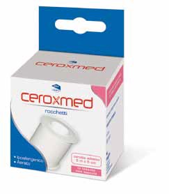 CEROTTO ADESIVO IN ROCCHETTO CEROXMED IN TESSUTO NON TESSUTO AERATO IPOALLERGENICO BIANCO 500X5 CM 1 PEZZO - pharmaonline24.it