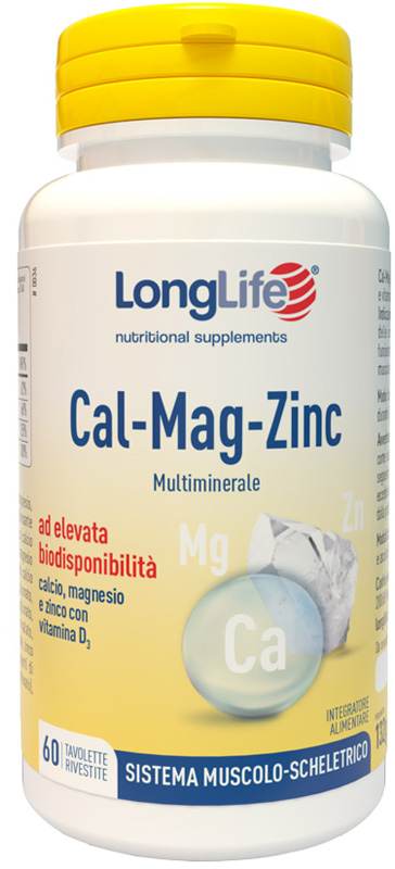 LONGLIFE CAL MAG ZINC 60 TAVOLETTE - pharmaonline24.it