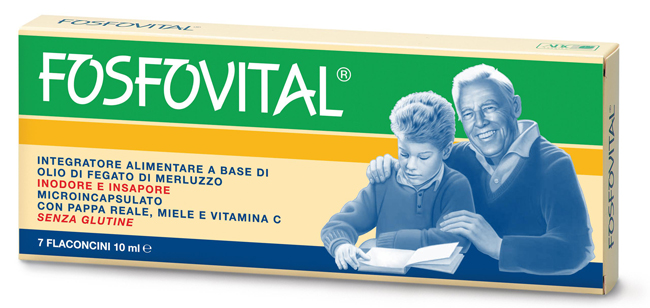 FOSFOVITAL OLIO FEGATO DI MERLUZZO 7 FLACONCINI - pharmaonline24.it