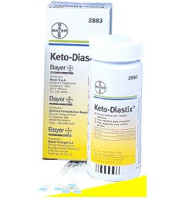 STRISCE MISURAZIONE GLICOSURIA E CHETONURIA KETODIASTIX 50 PEZZI - pharmaonline24.it