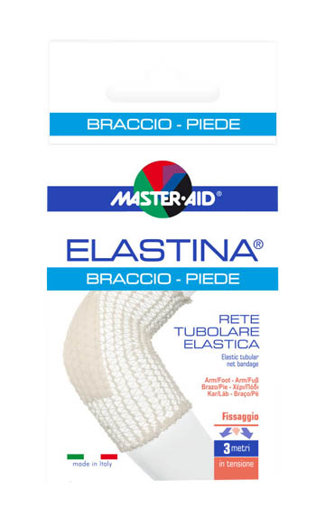 RETE TUBOLARE ELASTICA IPOALLERGENICA MASTER-AID ELASTINA BRACCIO/PIEDE 3 MT IN TENSIONE CALIBRO 4 CM - pharmaonline24.it