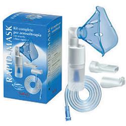 KIT COMPLETO PRONTEX RAPID MASK PER AEROSOLTERAPIA CON AMPOLLA PLASTICA +MASCHERA PER ADULTI +TUBO PRESSIONE +ACCESSORIO NASALE +BOCCHERUOLA - pharmaonline24.it