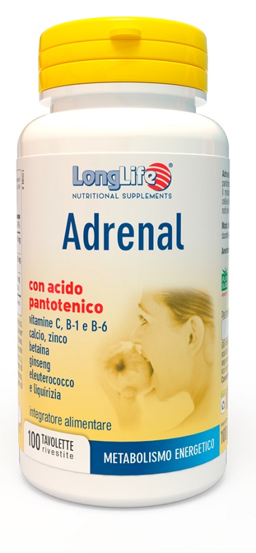 LONGLIFE ADRENAL 100 TAVOLETTE MASTICABILI RIVESTITE - pharmaonline24.it
