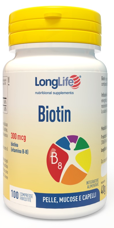 LONGLIFE BIOTIN 100 COMPRESSE - pharmaonline24.it