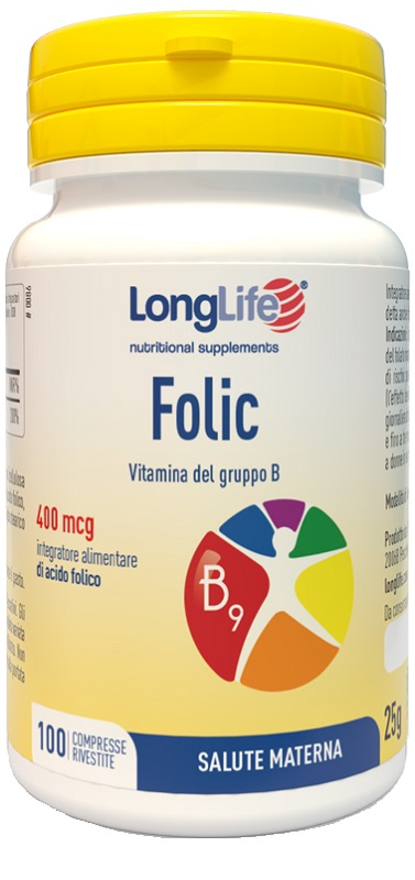 LONGLIFE FOLIC 400 MCG 100 COMPRESSE - pharmaonline24.it