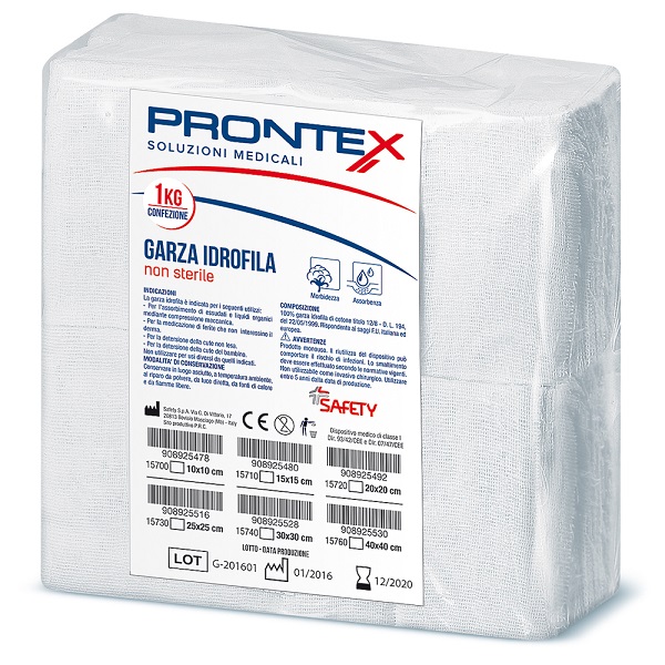 PRONTEX GARZA 20X20CM 1KG - pharmaonline24.it