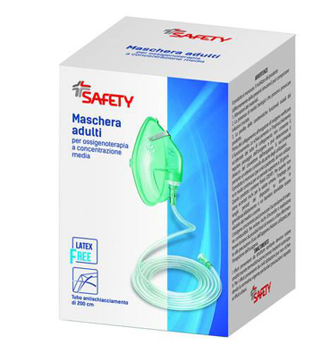 MASCHERA PER OSSIGENOTERAPIA CON TUBO 200CM - pharmaonline24.it