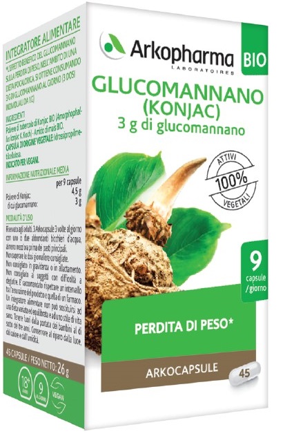 ARKO CAPSULE GLUCOMANNANO BIO 45 CAPSULE - pharmaonline24.it