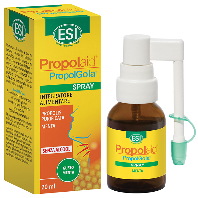 ESI PROPOLAID SPRAY GOLA ANALCOLICO MENTA 20 ML - pharmaonline24.it