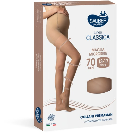 SAUBER COLLANT 70 DENARI PREMAMAN MAGLIA MICRORETE NEUTRO BEIGE 3 LINEA CLASSICA - pharmaonline24.it