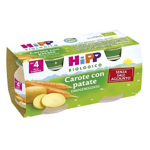 HIPP BIO HIPP BIO OMOGENEIZZATO CAROTE CON PATATE 2X80 G - pharmaonline24.it