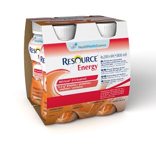 RESOURCE ENERGY ALBICOCCA 4 BOTTIGLIE 200 ML - pharmaonline24.it