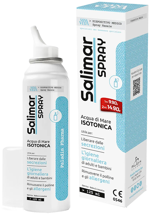 SANAVITA SALIMAR SPRAY NASALE NEW 125 ML - pharmaonline24.it