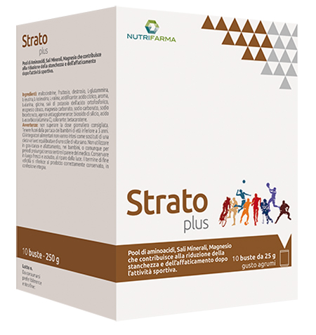 STRATO PLUS 10 BUSTINE 25 G GUSTO AGRUMI - pharmaonline24.it