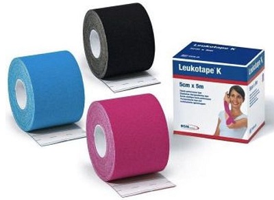 BENDA ADESIVA LEUKOTAPE K PER TAPING FISIOTERAPICO LARGHEZZA 5 CM LUNGHEZZA 5 M COLORE AZZURRO IN ROTOLO - pharmaonline24.it