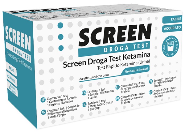 SCREEN DROGA TEST KETAMINA TEST ANTIDROGA CON CONTENITORE URINA - pharmaonline24.it