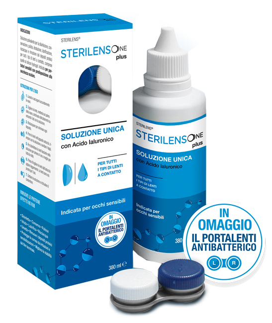 SOLUZIONE UNICA STERILENS ONE PLUS CON ACIDO IALURONICO 380 ML - pharmaonline24.it
