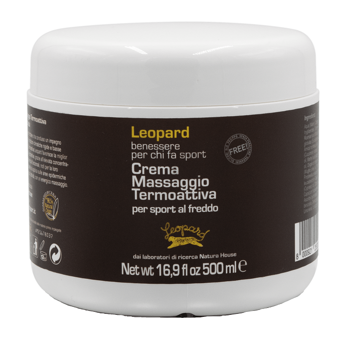 LEOPARD CREMA DA MASSAGGIO TERMOATTIVA PROFESSIONALE 500 ML - pharmaonline24.it
