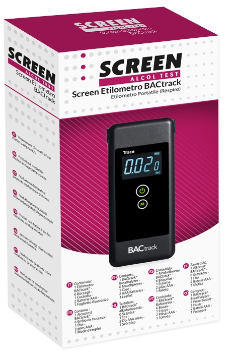 SCREEN ALCOL TEST SCREEN ETILOMETRO BACTRACK - pharmaonline24.it