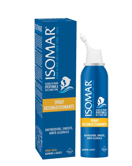 ISOMAR NASO CHIUSO SOLUZIONE ACQUA DI MARE IPERTONICA PER DECONGESTIONE NASO CHIUSO 50 ML - pharmaonline24.it