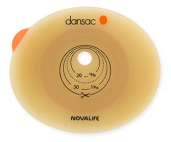 PLACCA PER COLO ILEO ED UROSTOMIA DANSAC NOVALIFE2 55MM RITAGLIABILE 10-47 - pharmaonline24.it