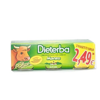 DIETERBA OMOGENEIZZATO MANZO 3 PEZZI 80 G - pharmaonline24.it