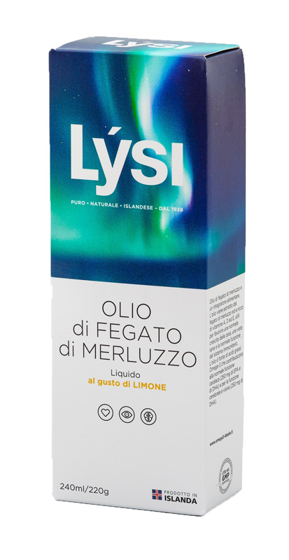 LYSI OLIO FEGATO MERLUZZO LIMONE 240 ML - pharmaonline24.it