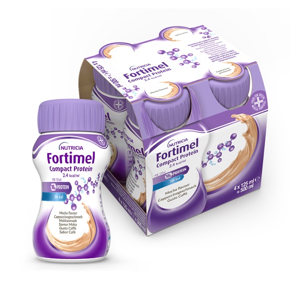 FORTIMEL COMPACT PROTEIN CAFFE' 4 BOTTIGLIE DA 125 ML - pharmaonline24.it