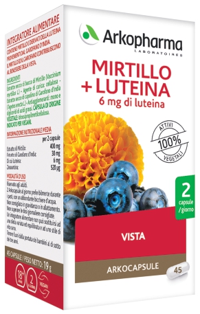 ARKO CAPSULE MIRTILLO+LUTEINA 45 CAPSULE - pharmaonline24.it
