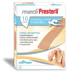 CEROTTO PER DITA MEDIPRESTERIL FLESSIBILE 12X2CM 10 PEZZI - pharmaonline24.it