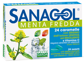 SANAGOL MENTA FREDDA 24 CARAMELLE - pharmaonline24.it