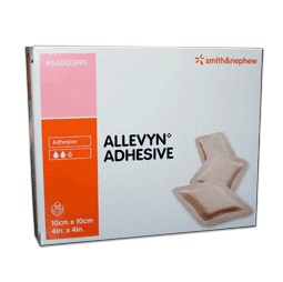 MEDICAZIONE ALLEVYN ADHESIVE 10 CM X 10 CM 10 PEZZI - pharmaonline24.it